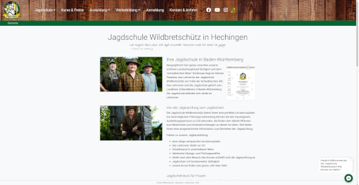 Jagdschule Wildbretschütz Hechingen